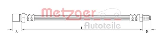 Obrázok Brzdová hadica METZGER GREENPARTS 4111154