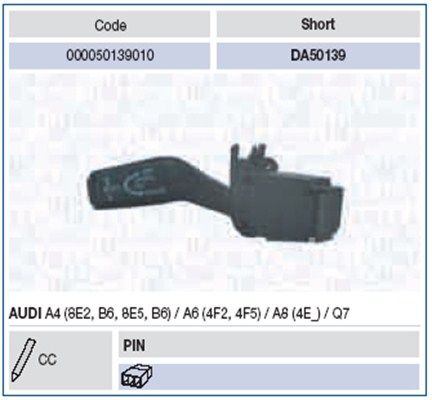 Obrázok Spínač riadenia MAGNETI MARELLI  000050139010