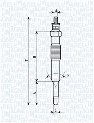 Obrázok żeraviaca sviečka MAGNETI MARELLI  062900017304