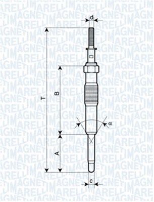 Obrázok żeraviaca sviečka MAGNETI MARELLI  062900034304