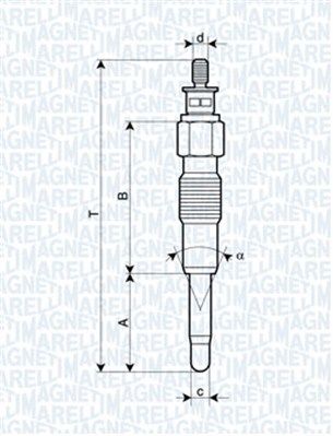 Obrázok żeraviaca sviečka MAGNETI MARELLI  062900040304