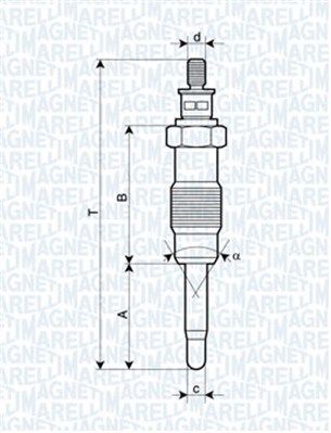 Obrázok żeraviaca sviečka MAGNETI MARELLI  062500300304
