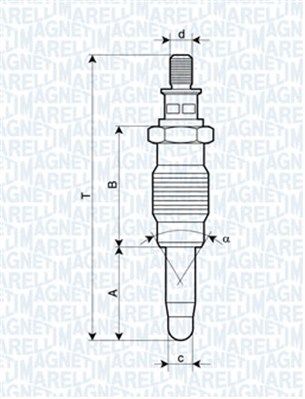 Obrázok żeraviaca sviečka MAGNETI MARELLI  062900005304