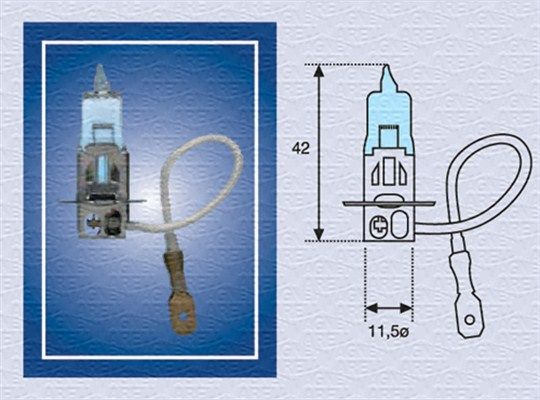 Obrázok żiarovka MAGNETI MARELLI BLUE LIGHT 002604100000