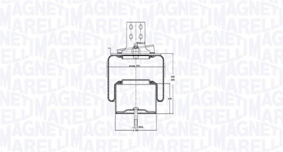 Obrázok Mech pneumatického prużenia MAGNETI MARELLI  030607020168