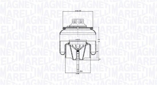Obrázok Mech pneumatického prużenia MAGNETI MARELLI  030607020274