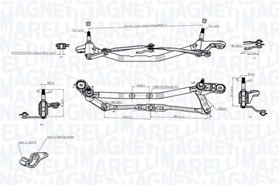 Obrázok Mechanizmus stieračov MAGNETI MARELLI  085570725010