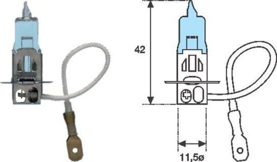 Obrázok żiarovka MAGNETI MARELLI BLUE LIGHT 002604100000