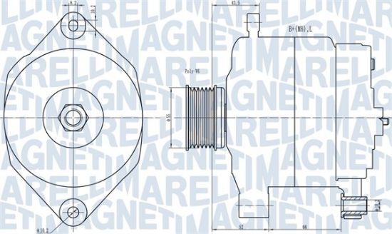 Obrázok Alternátor MAGNETI MARELLI  063731343010