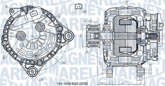 Obrázok Alternátor MAGNETI MARELLI  063731435410