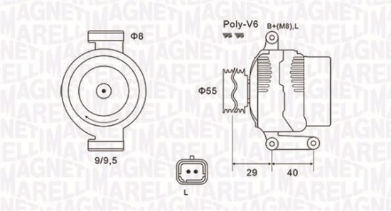 Obrázok Alternátor MAGNETI MARELLI  063731484010