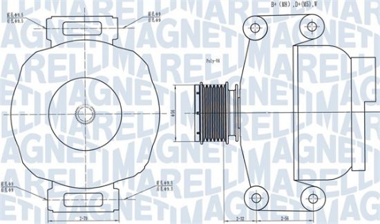 Obrázok Alternátor MAGNETI MARELLI  063731489010