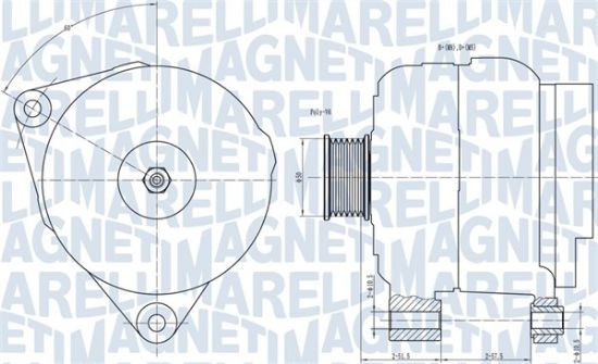 Obrázok Alternátor MAGNETI MARELLI  063731501010