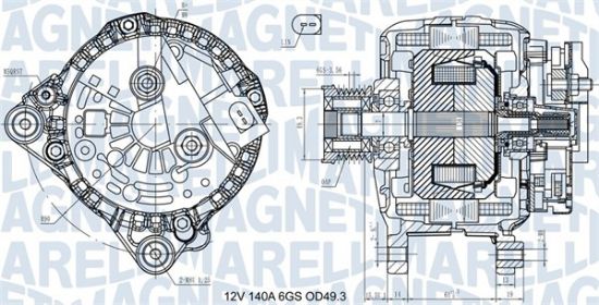 Obrázok Alternátor MAGNETI MARELLI  063731576710
