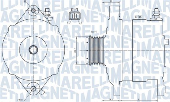 Obrázok Alternátor MAGNETI MARELLI  063731602010