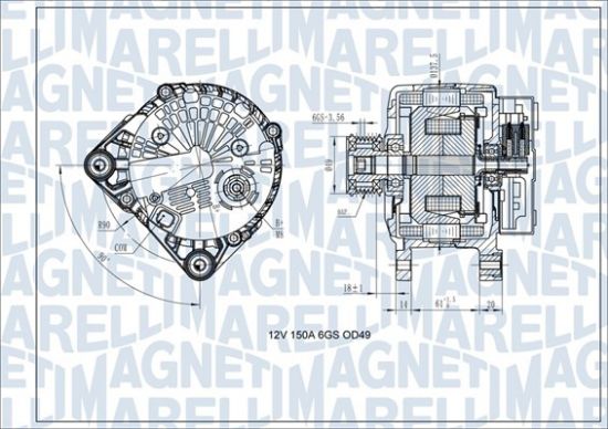 Obrázok Alternátor MAGNETI MARELLI  063731618410