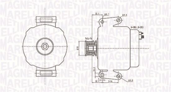 Obrázok Alternátor MAGNETI MARELLI  063731630010