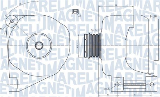 Obrázok Alternátor MAGNETI MARELLI  063731673010
