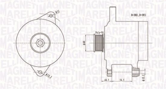 Obrázok Alternátor MAGNETI MARELLI  063731696010