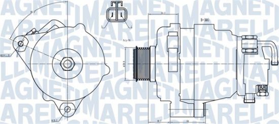Obrázok Alternátor MAGNETI MARELLI  063731708010