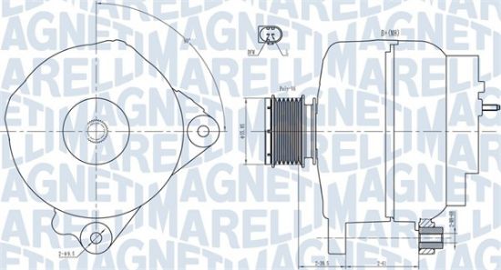 Obrázok Alternátor MAGNETI MARELLI  063731763010