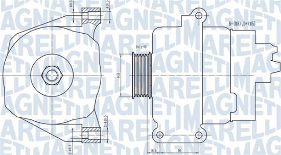 Obrázok Alternátor MAGNETI MARELLI  063731766010