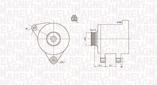 Obrázok Alternátor MAGNETI MARELLI  063731789010