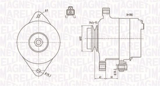 Obrázok Alternátor MAGNETI MARELLI  063731806010