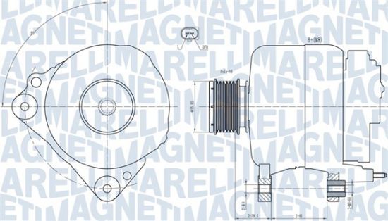 Obrázok Alternátor MAGNETI MARELLI  063731810010