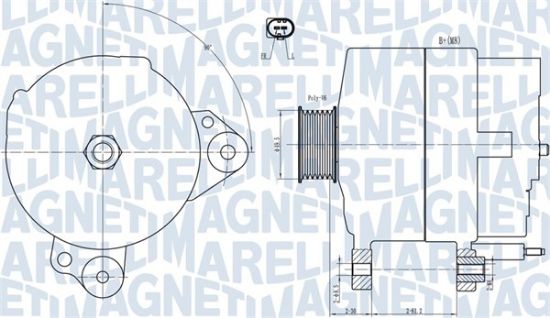 Obrázok Alternátor MAGNETI MARELLI  063731817010