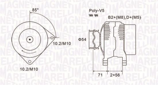 Obrázok Alternátor MAGNETI MARELLI  063731833010
