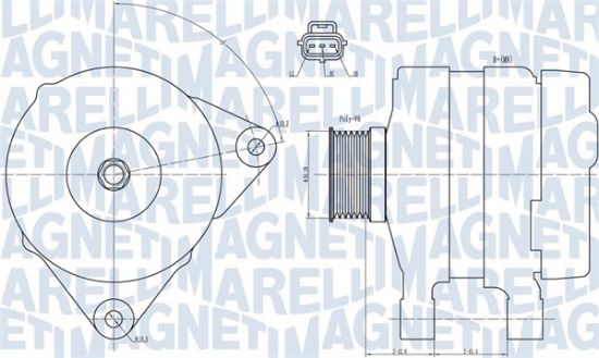 Obrázok Alternátor MAGNETI MARELLI  063731834010
