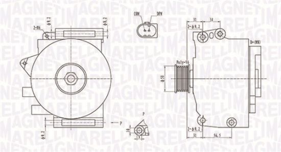 Obrázok Alternátor MAGNETI MARELLI  063731859010