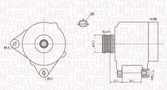 Obrázok Alternátor MAGNETI MARELLI  063731860010