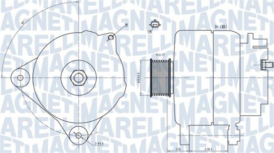 Obrázok Alternátor MAGNETI MARELLI  063731866010