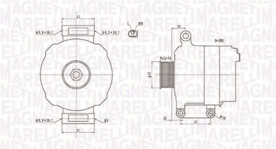 Obrázok Alternátor MAGNETI MARELLI  063731867010