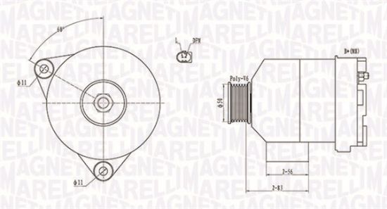 Obrázok Alternátor MAGNETI MARELLI  063731872010