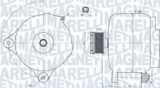 Obrázok Alternátor MAGNETI MARELLI  063731876010