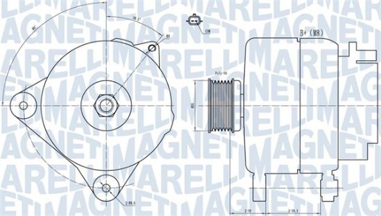 Obrázok Alternátor MAGNETI MARELLI  063731887010