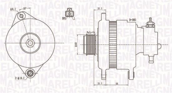 Obrázok Alternátor MAGNETI MARELLI  063731899010