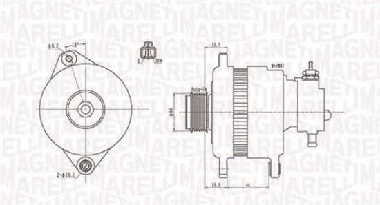 Obrázok Alternátor MAGNETI MARELLI  063731900010