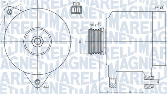 Obrázok Alternátor MAGNETI MARELLI  063731906010