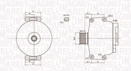Obrázok Alternátor MAGNETI MARELLI  063731908010