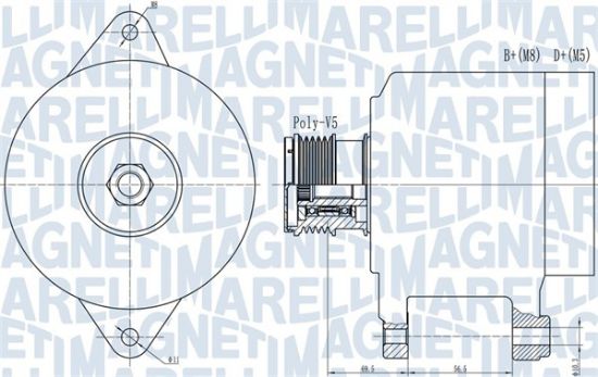 Obrázok Alternátor MAGNETI MARELLI  063731909010