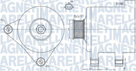 Obrázok Alternátor MAGNETI MARELLI  063731918010
