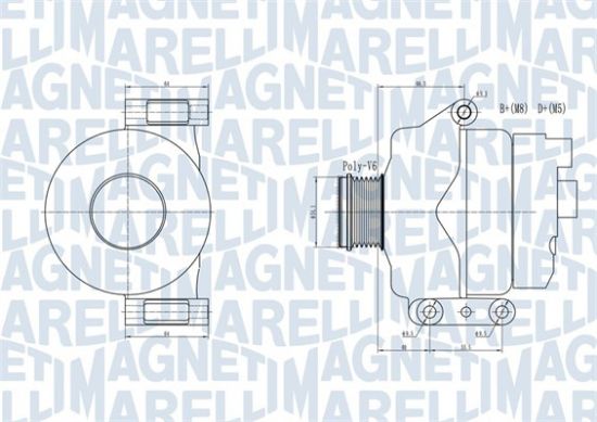 Obrázok Alternátor MAGNETI MARELLI  063731934010