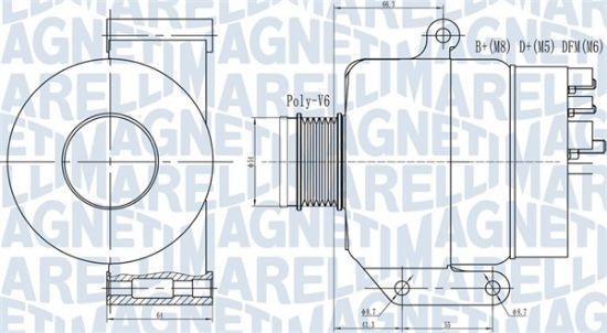 Obrázok Alternátor MAGNETI MARELLI  063731935010