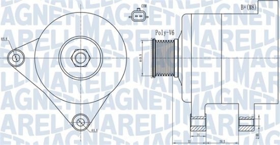 Obrázok Alternátor MAGNETI MARELLI  063731945010