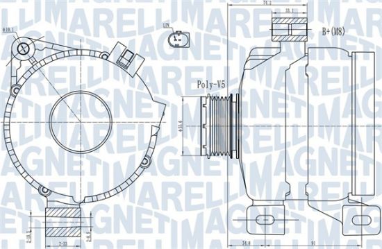 Obrázok Alternátor MAGNETI MARELLI  063731967010