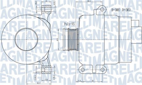 Obrázok Alternátor MAGNETI MARELLI  063731969010